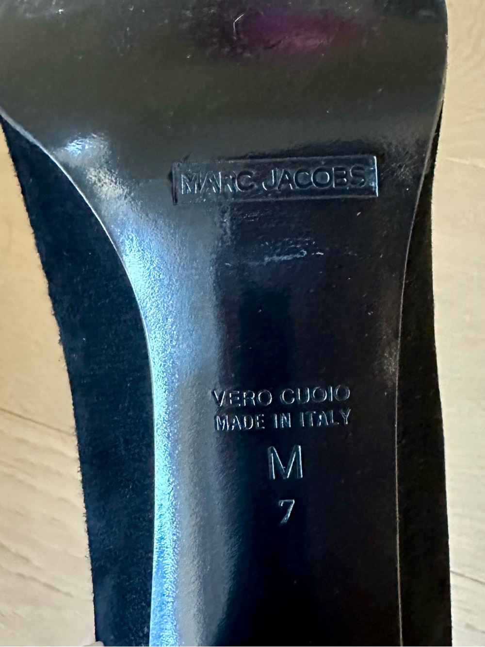 Marc Jacobs Black Suede Heels - Picture 7 of 12